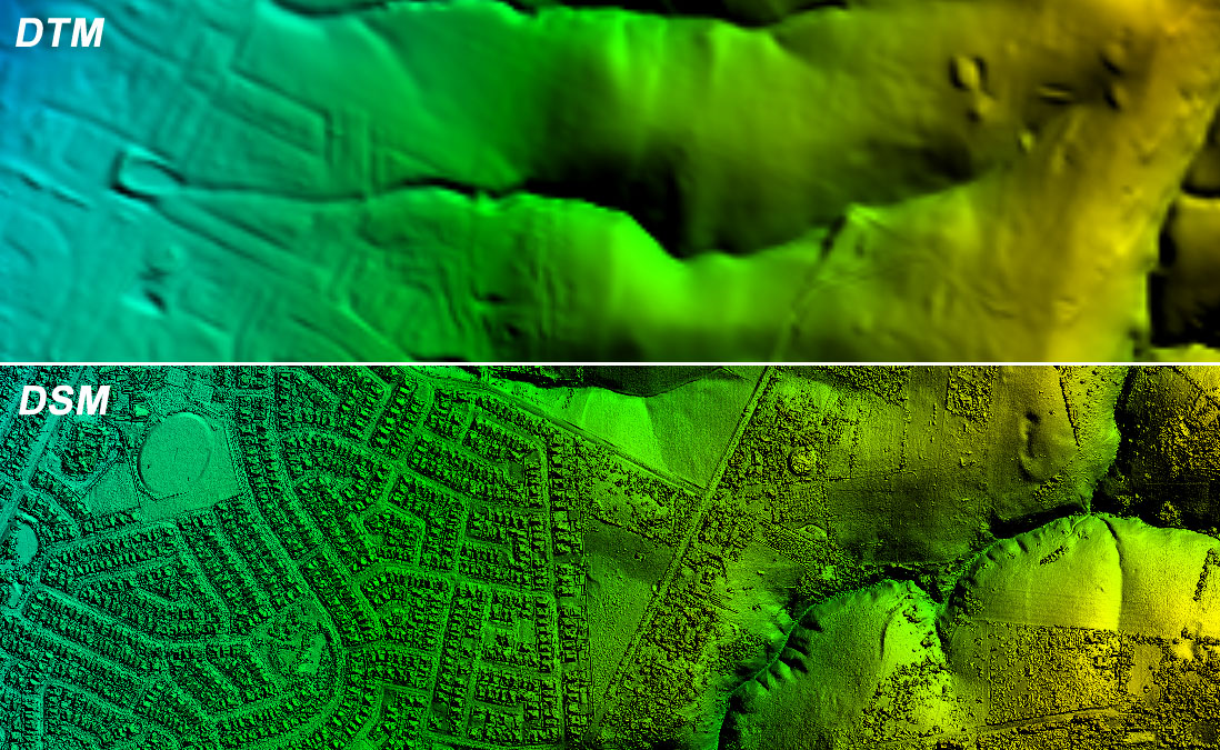 digital terrain model vs digital elevation model